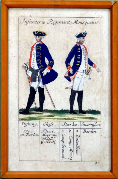 Johann Christian Hermann Schmalen Infanterie Regiment Mousquetier-Blatt 37