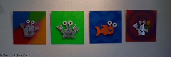 Patrick Preller kleines Monsterbild ohne Rahmen