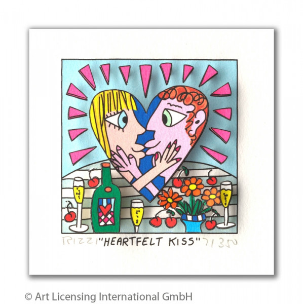 James Rizzi HEARTFELT KISS