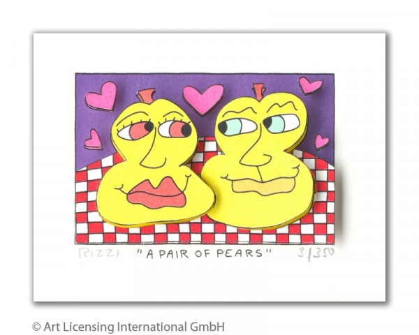 James Rizzi A PAIR OF PEARS