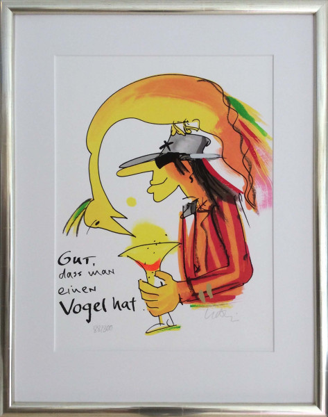 Udo Lindenberg Gut, dass man einen Vogel hat (Passepartout)