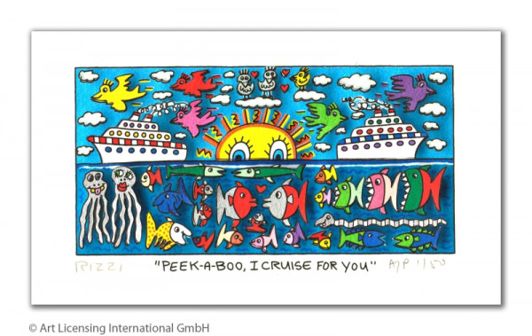 James Rizzi PEEK-A-BOO, I CRUISE FOR YOU