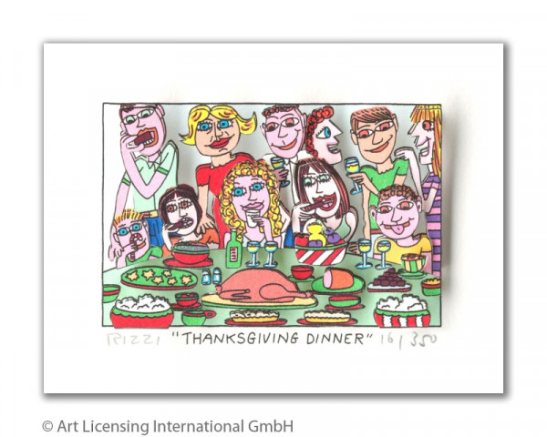 James Rizzi THANKSGIVING DINNER