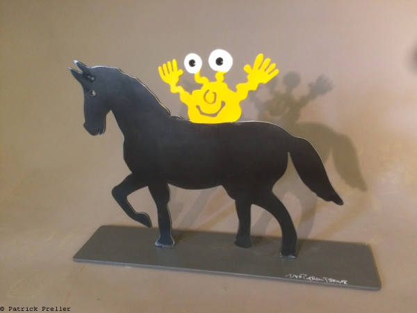 Patrick Preller Pferd mit Monster