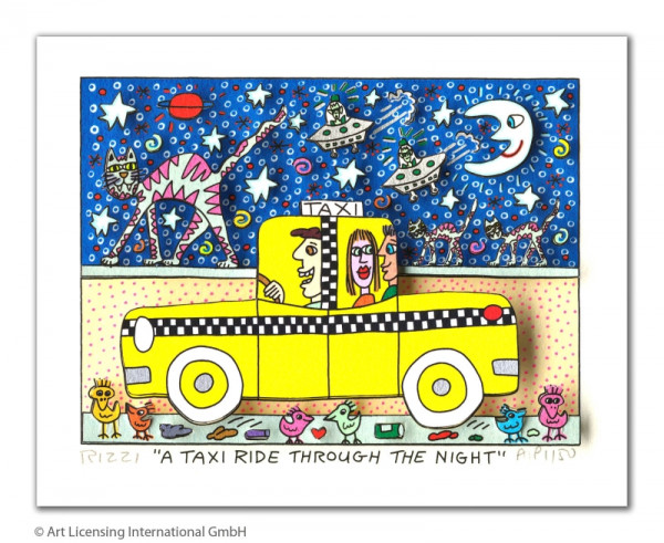 James Rizzi A TAXI RIDE THROUGH THE NIGHT