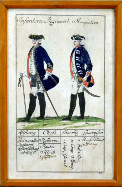 Johann Christian Hermann Schmalen Infanterie Regiment Mousquetier-Blatt 30