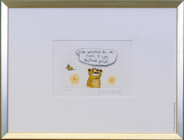 Janosch Hier werden Sie von einem Tiger geküsst