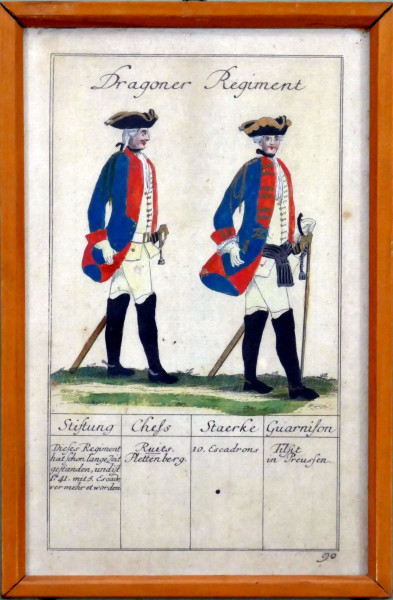 Johann Christian Hermann Schmalen Dragoner Regiment-Blatt 90