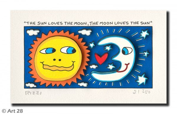 James Rizzi THE SUN LOVES THE MOON, THE MOON LOVES THE SUN