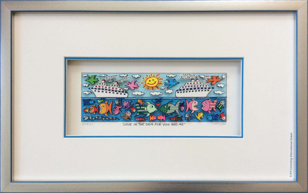 James Rizzi LOVE IN THE SEA FOR YOU AND ME