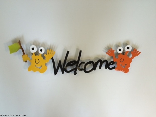 Patrick Preller Welcome (Wandobjekt)
