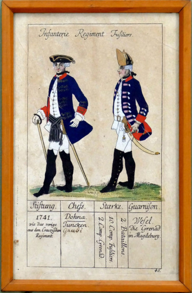 Johann Christian Hermann Schmalen Infanterie Regiment, Fusiliers-Blatt 46