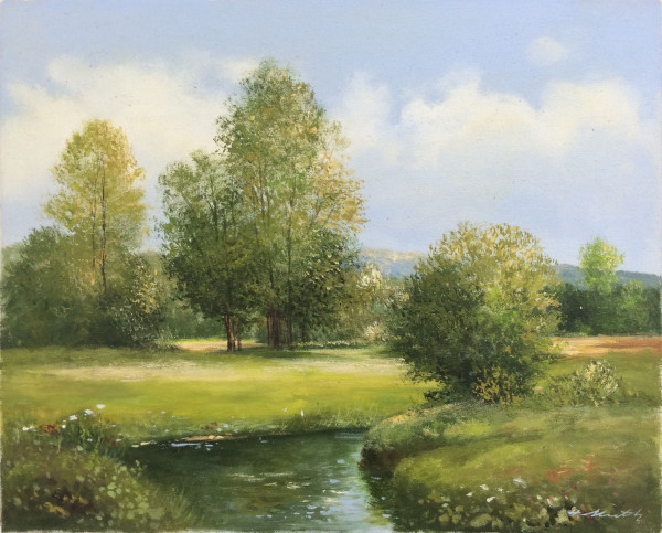 Hermann Muth Frühling am Bach
