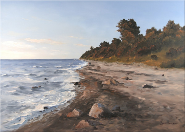 Jan Hansen Am Strand entlang