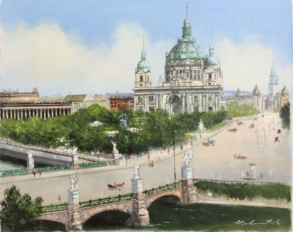 Hermann Muth Berliner Dom mit Brücke