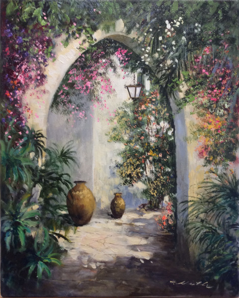 Hermann Muth Marokko, Marrakesch, Garteneingang