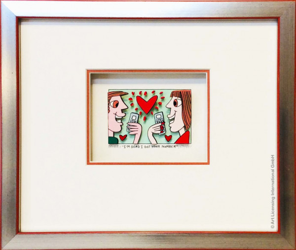 James Rizzi I´M Glad I Got Your Number (Terracotta)