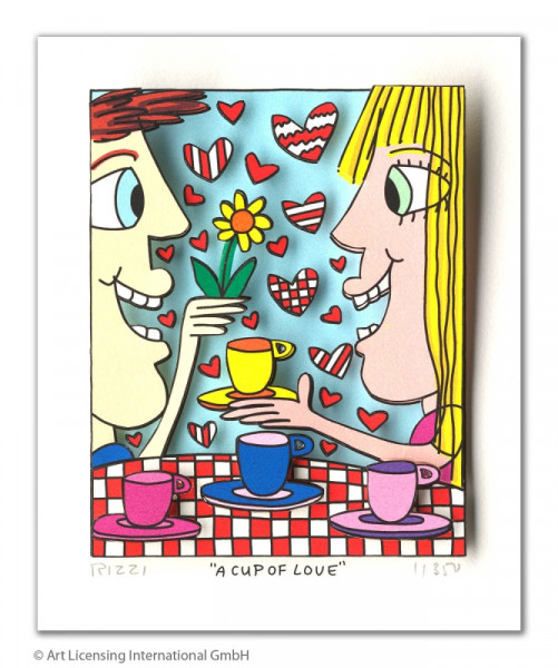 James Rizzi A CUP OF LOVE
