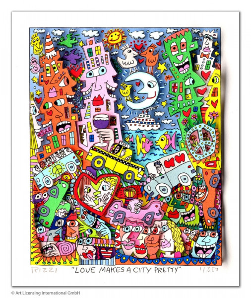 James Rizzi LOVE MAKES A CITY PRETTY