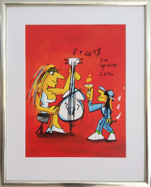 Udo Lindenberg Sie spielte Cello (Passepartout)