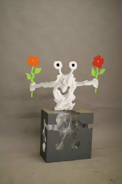 Patrick Preller Kubus mit Blumen